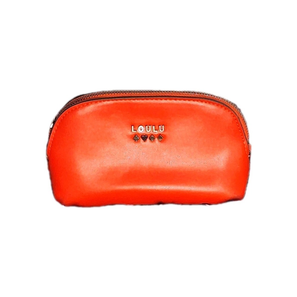 LOULU Petite‎ Geometric Red Cosmetics Pouch